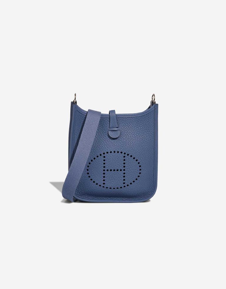 Hermès Evelyne 16 Taurillon Clémence Bleu Brighton Front | Sell your designer bag
