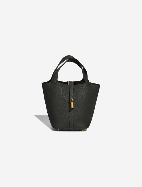 Hermès Picotin 18 Clémence Vert Foncé Front | Sell your designer bag