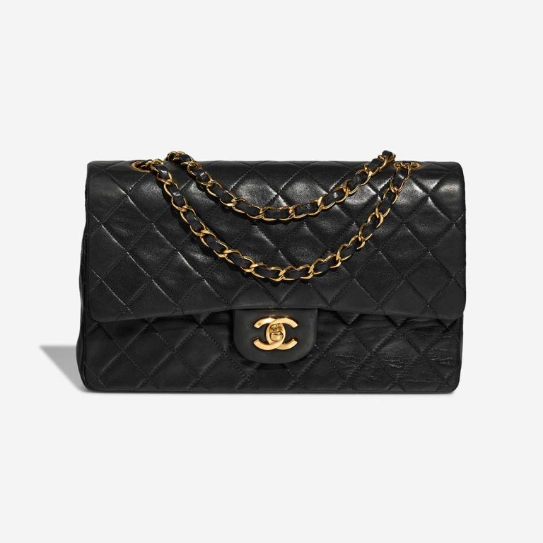 Chanel Timeless Medium Lamb Black Front | Sell your designer bag