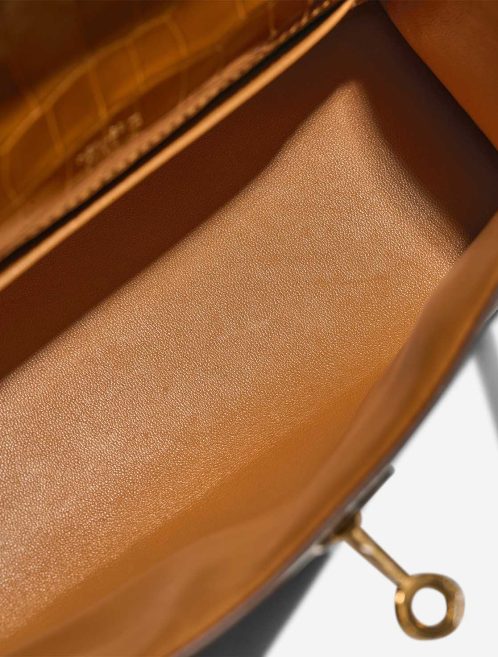 Hermès Kelly Pochette Alligator Mississippi Tabac Camel Signs of wear | Sell your designer bag