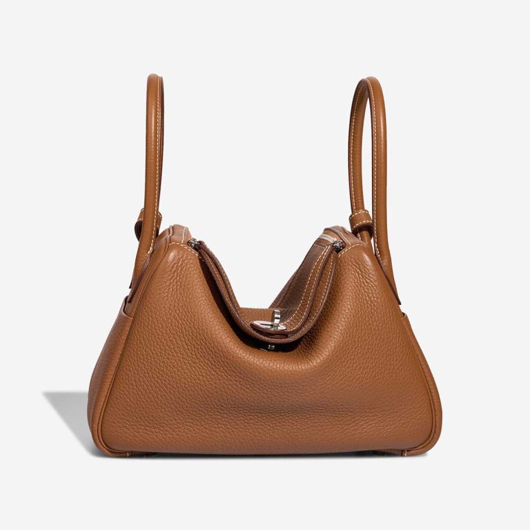 Hermès Lindy 26 Taurillon Clémence Gold Front | Sell your designer bag