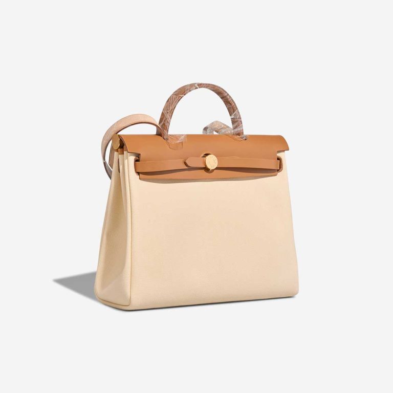 Hermès Herbag 31 Toile / Vache Hunter Vanille / Sable Naturel | Sell your designer bag