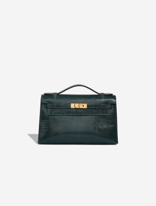 Hermès Kelly Pochette Niloticus Lizard Vert Cyprès Front | Sell your designer bag