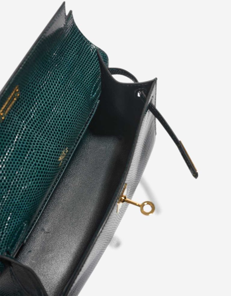 Hermès Kelly Pochette Niloticus Lizard Vert Cyprès Inside | Sell your designer bag