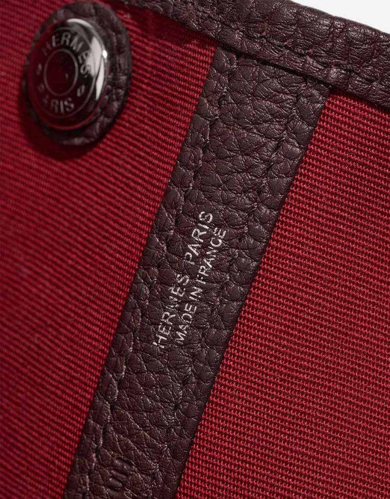 Hermès Garden Party 30 Taurillon Clémence / Toile Pink / Rouge Duchesse Logo | Sell your designer bag