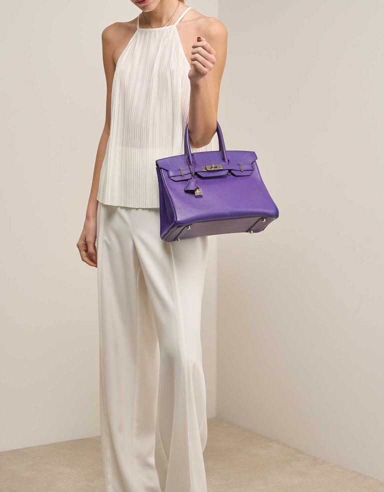 Hermès Birkin 30 Epsom Ultraviolet Front | Sell your designer bag