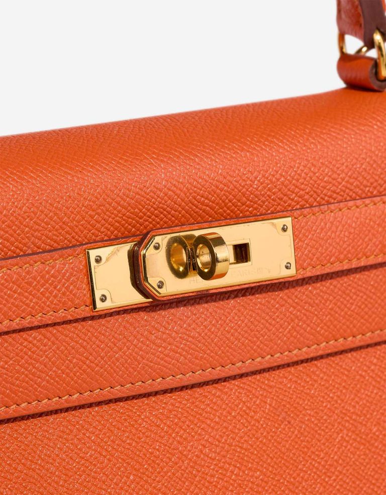 Hermès Kelly 28 Epsom Feu Closing System | Sell your designer bag