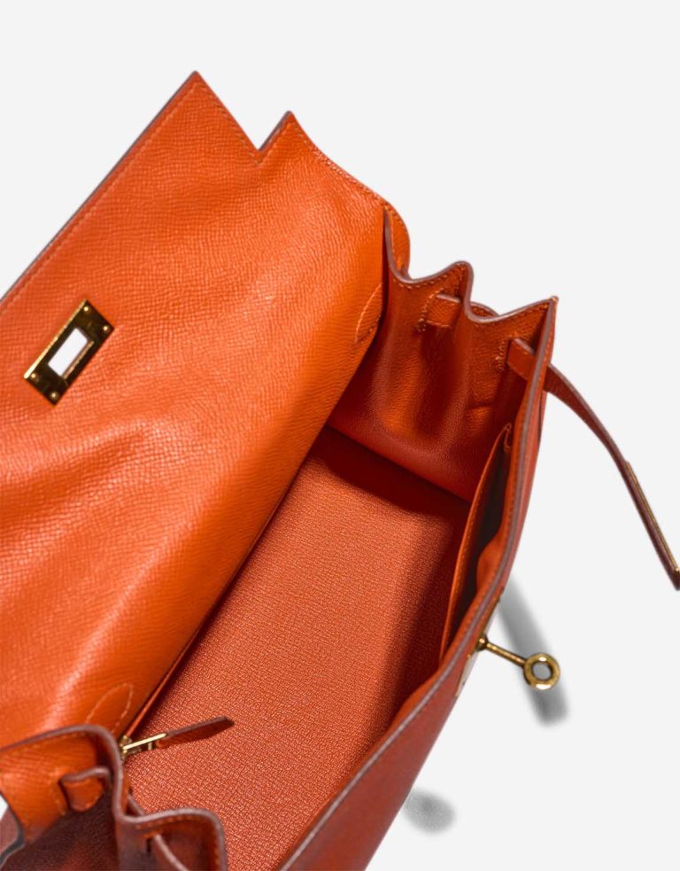 Hermès Kelly 28 Epsom Feu Inside | Sell your designer bag