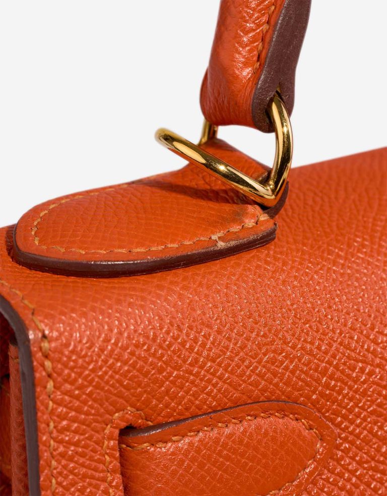 Hermès Kelly 28 Epsom Feu Signs of wear | Sell your designer bag