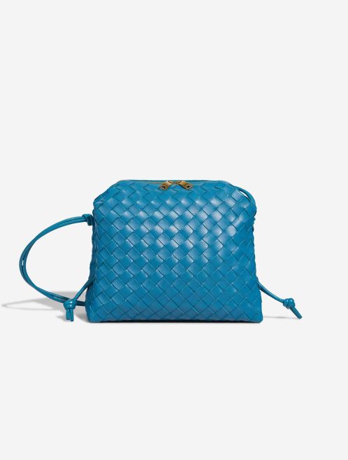 Bottega Veneta Loop Medium Lamb Blue Front | Sell your designer bag