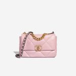 Chanel 19 Flap Bag Lamb Mauve Front | Sell your designer bag