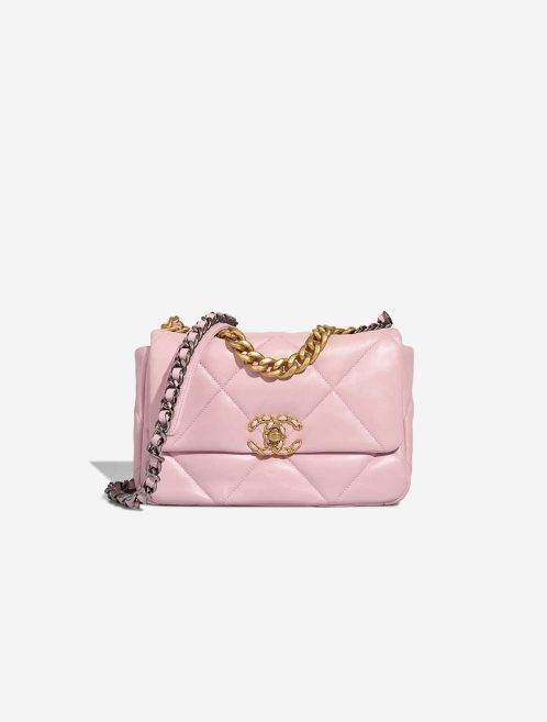 Chanel 19 Flap Bag Lamb Mauve Front | Sell your designer bag