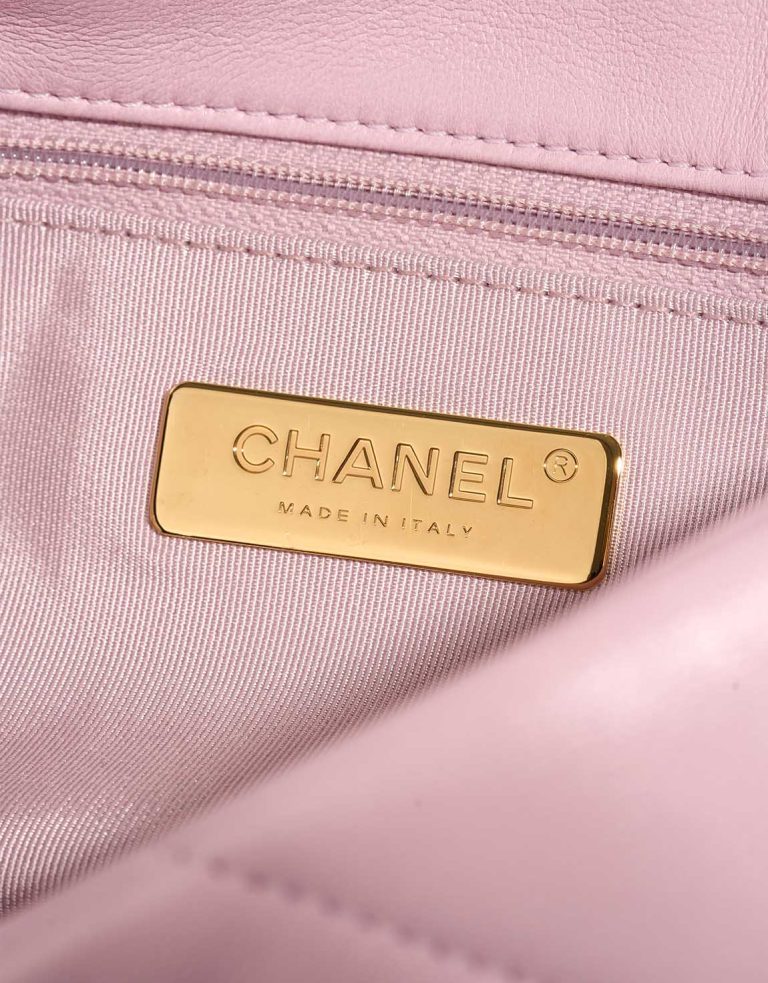 Chanel 19 Flap Bag Lamb Mauve Logo | Sell your designer bag