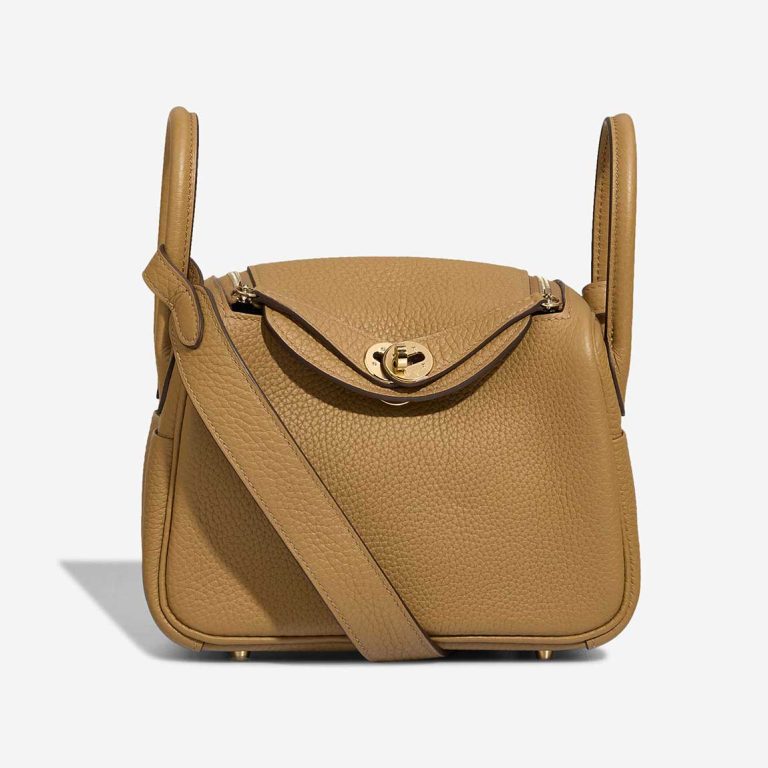 Hermès Lindy Mini Taurillon Clémence Biscuit Front | Sell your designer bag