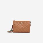 Chanel Pouch Small Lamb Cognac Front | Sell your designer bag
