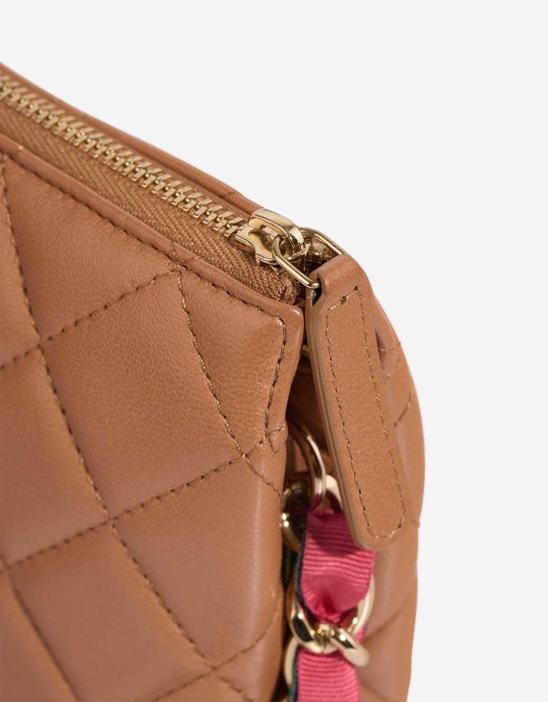 Chanel Pouch Small Lamb Cognac Closing System | Sell your designer bag