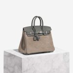 Hermès Birkin 25 Veau Grizzly / Swift Gris Meyer / Gris Caillou Front | Sell your designer bag