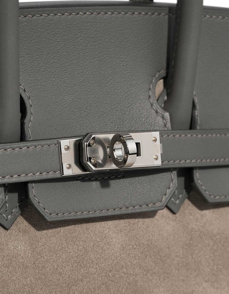 Hermès Birkin 25 Veau Grizzly / Swift Gris Meyer / Gris Caillou Closing System | Sell your designer bag