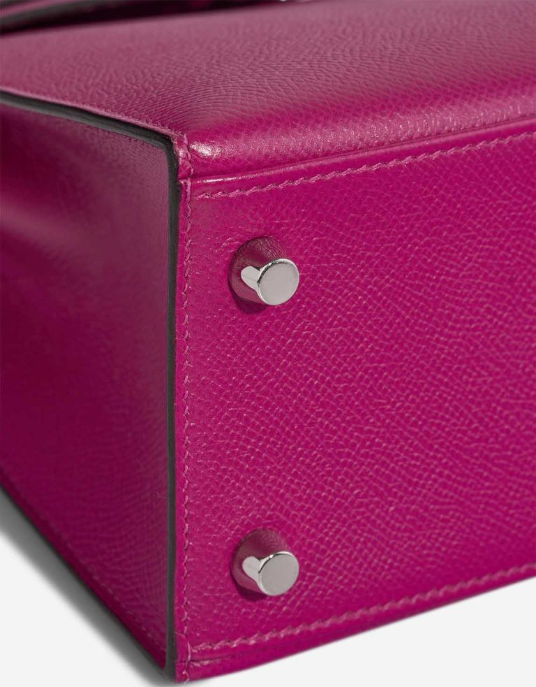 Hermès Kelly 25 Epsom Rose Pourpre Signs of wear | Sell your designer bag