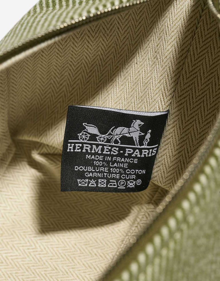 Hermès Bride-à-Brac Small Wool Canopee / Écru / Jaune Bourgeon Logo | Sell your designer bag