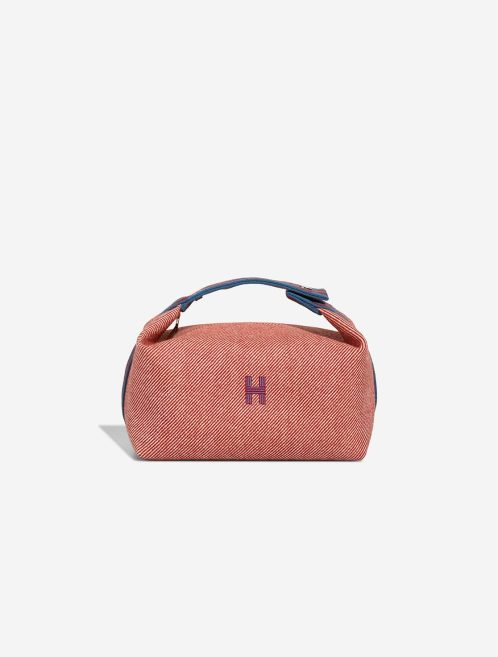 Hermès Bride-à-Brac Large Wool Rouge Duchesse / Écru / Cobalt Front | Sell your designer bag