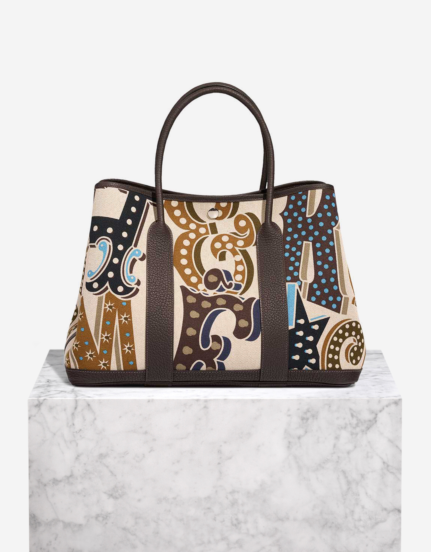 NEW HERMES◆Garden Party 36 Ecru/Noir◆ Hermes Vintage Garden Party 36 Canvas/Negonda Black/Ecru SHW