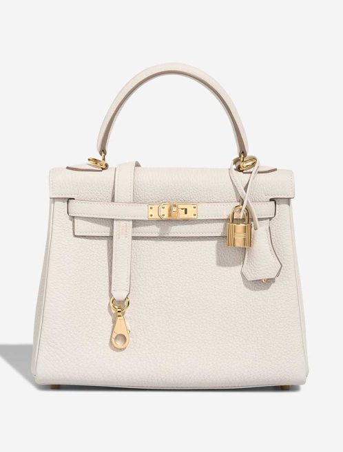Hermès Kelly 25 Togo Gris Pâle Front | Sell your designer bag