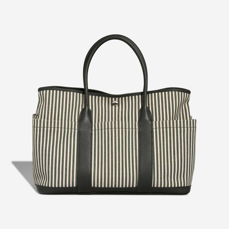 Hermès Garden Party Pocket 36 Veau Négonda / Toile Vert Anglais / Vert Foncé / Écru | Sell your designer bag