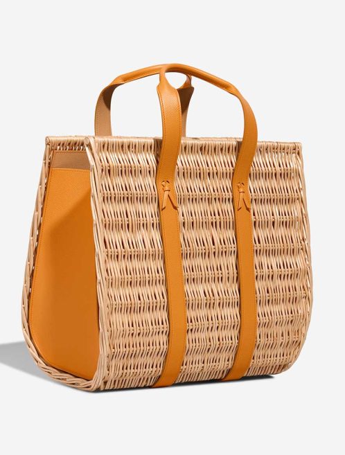 Hermès Petit h Picnic Basket Wicker / Epsom Apricot / Trench / Naturel | Sell your designer bag