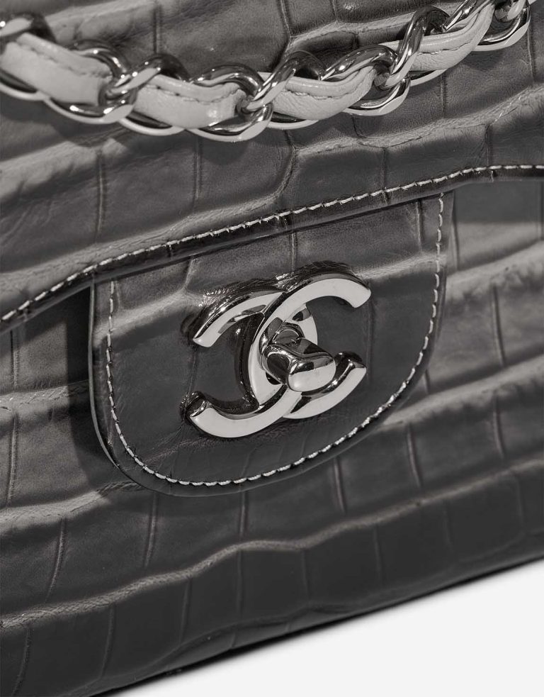 Chanel Timeless Jumbo Crocodile Grey / Ombre Closing System | Sell your designer bag