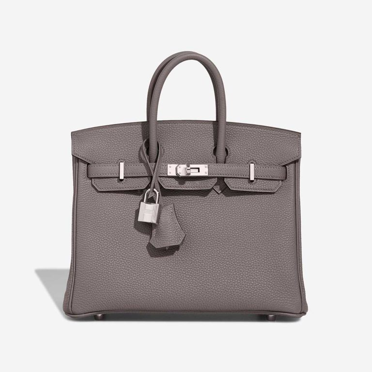 Hermès Birkin 25 Togo Gris Meyer Front | Sell your designer bag