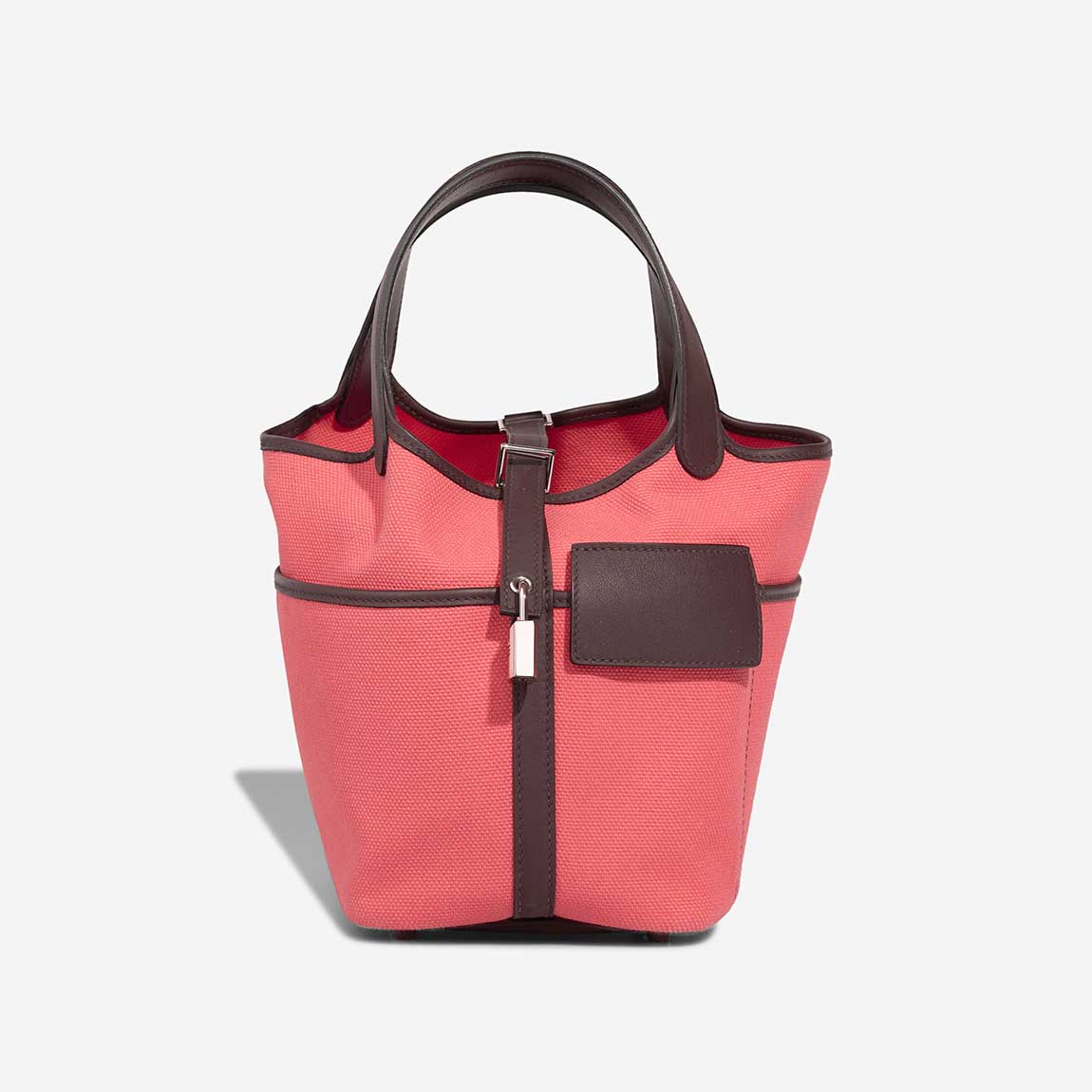 ◆希少◆VINTAGE◆【HERMES】2007*Picotin 18*シェーブル*バッグ HERMES Chevre Eclat Picotin 18 PM Etoupe Rose Shocking