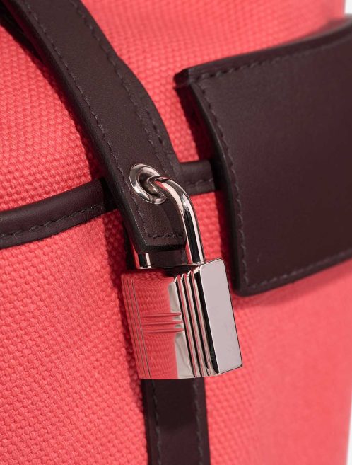 Hermès Picotin Cargo 18 Toile Goeland / Swift Rose Texas / Rouge Sellier Closing System | Sell your designer bag