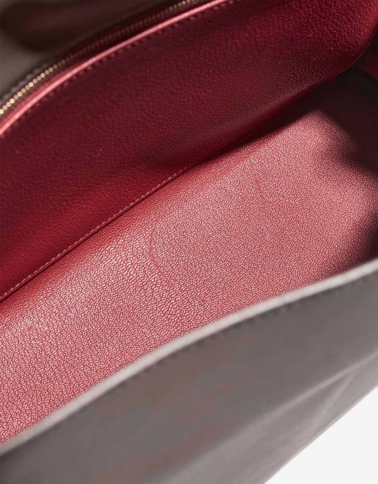 Hermès Kelly HSS 32 Swift Gris Meyer / Rouge Grenat Signs of wear | Sell your designer bag