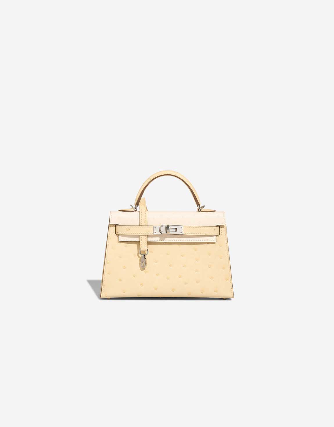 Hermès Kelly Mini Ostrich Vanille Nata SACLÀB