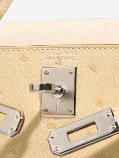 Hermès Kelly Mini Ostrich Vanille / Nata Logo | Sell your designer bag