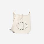 Hermès Evelyne 16 Taurillon Clémence White Front | Sell your designer bag