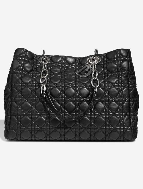 Dior Shopper Medium Lamb Black Front | Sell your designer bag