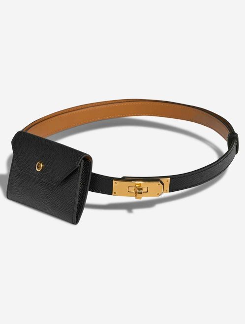 Hermès Kelly Belt Bag Epsom Black Front | Sell your designer bag