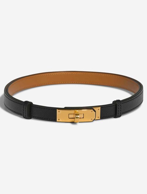 Hermès Kelly Belt Bag Epsom Black Front | Sell your designer bag
