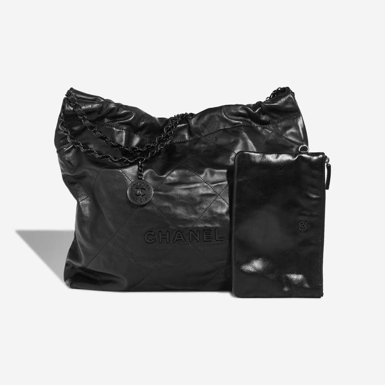 Chanel 22 Medium Calf Black Front | Sell your designer bag