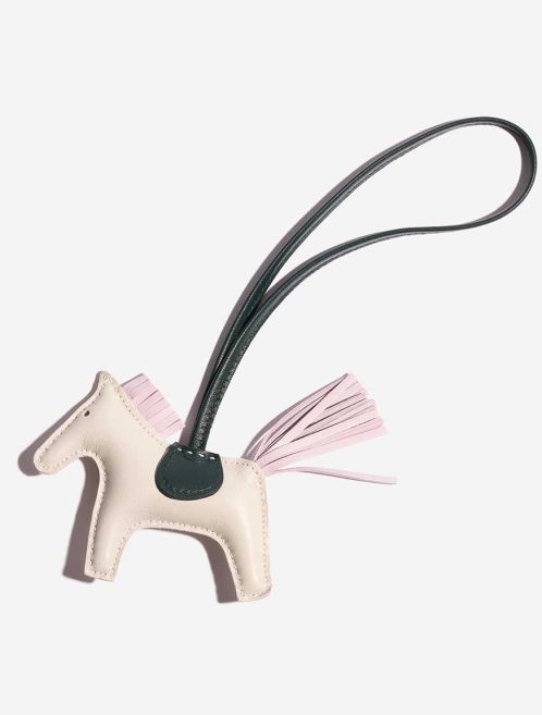 Hermès Rodeo PM Milo Lamb Craie / Mauve Pâle / Vert Cyprès Front | Sell your designer bag