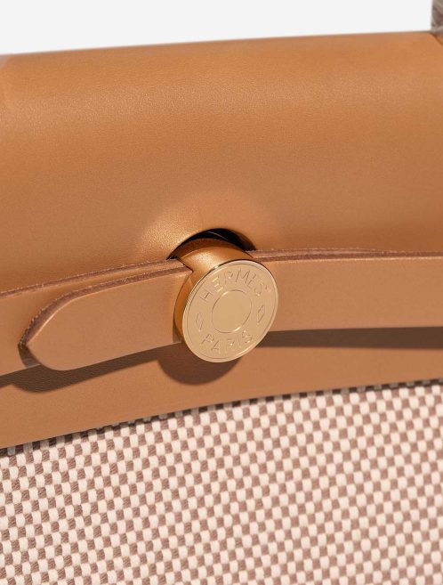 Hermès Herbag 31 Toile / Vache Hunter Écru / Beige Closing System | Sell your designer bag