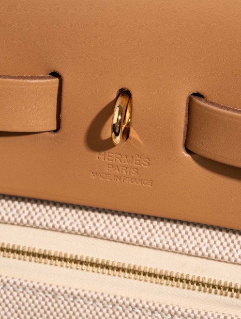 Hermès Herbag 31 Toile / Vache Hunter Écru / Beige Logo | Sell your designer bag