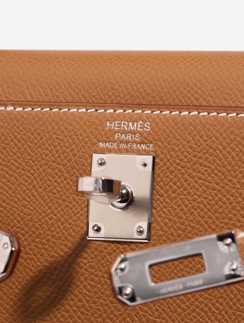 Hermès Kelly 25 Epsom Gold Logo | Sell your designer bag