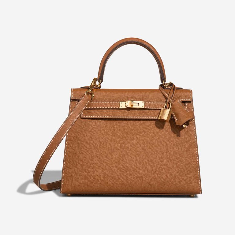 Hermès Kelly 25 Epsom Gold Front | Sell your designer bag