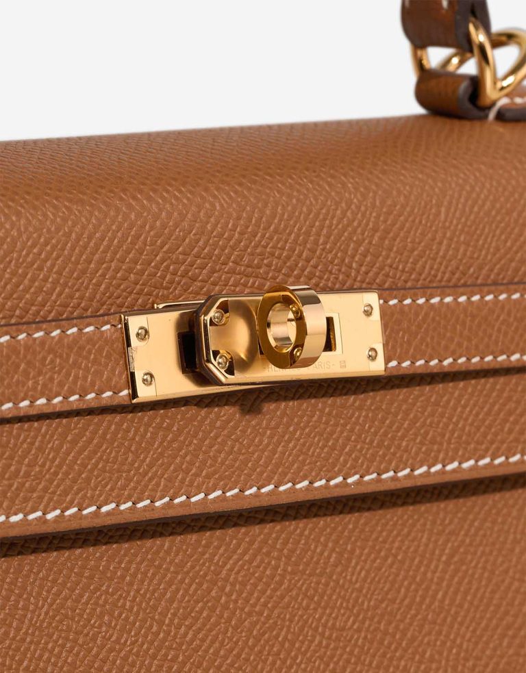 Hermès Kelly 25 Epsom Gold Closing System | Sell your designer bag