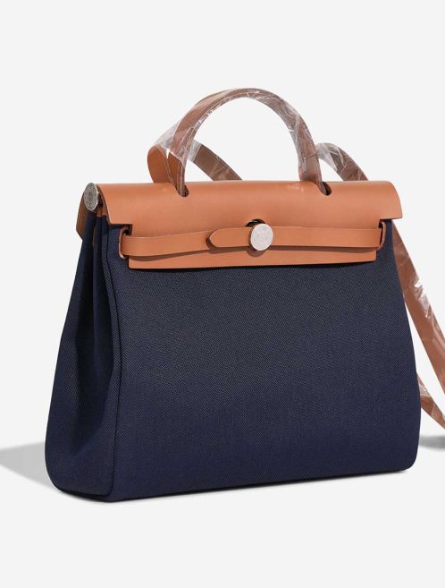 Hermès Herbag 31 Toile / Vache Hunter Bleu Marine / Naturel | Sell your designer bag