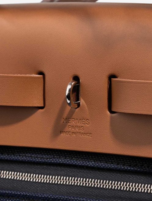 Hermès Herbag 31 Toile / Vache Hunter Bleu Marine / Naturel Logo | Sell your designer bag