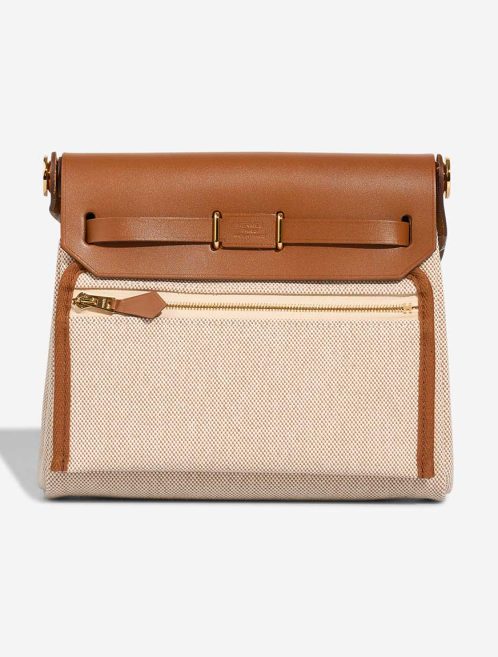 Hermès Herbag Mini Toile H / Vache Hunter Écru / Beige / Fauve | Sell your designer bag